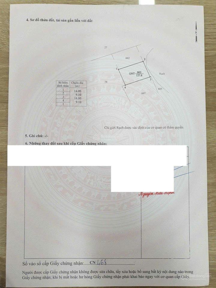 Nhà riêng bán tại đường rừng sác, bình khánh, cần giờ, hồ chí minh, 2,2 tỷ, 127,8 m2