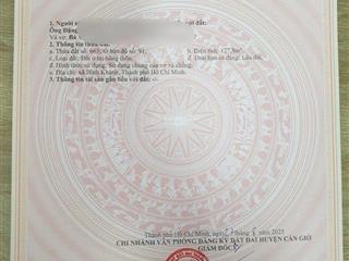 Nhà riêng bán tại đường rừng sác, bình khánh, cần giờ, hồ chí minh, 2,2 tỷ, 127,8 m2