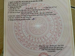 Bánlô góc 2 mt kdc bắc thần, đồng nai  170m nở hậu 7,9m  qua quận 7 chỉ 10 phút  4,1 tỷ
