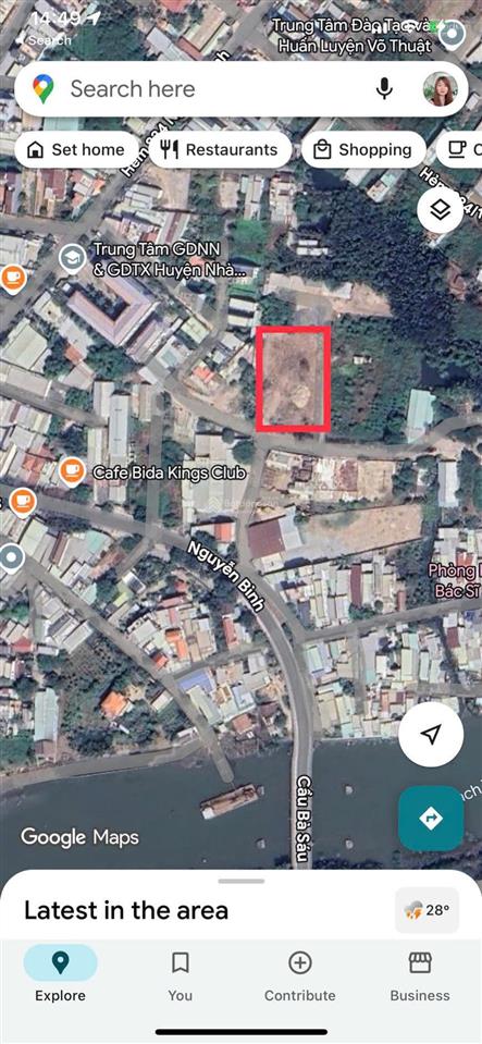 Bán đất nguyễn bình, nhà bè gần cầu bà sáu quy hoạch khu dân cư
