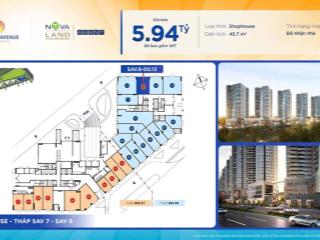 Full giỏ hàng shophouse the sun avenue giá chỉ từ 5,08 tỷ  130tr/m2 mai chí thọ