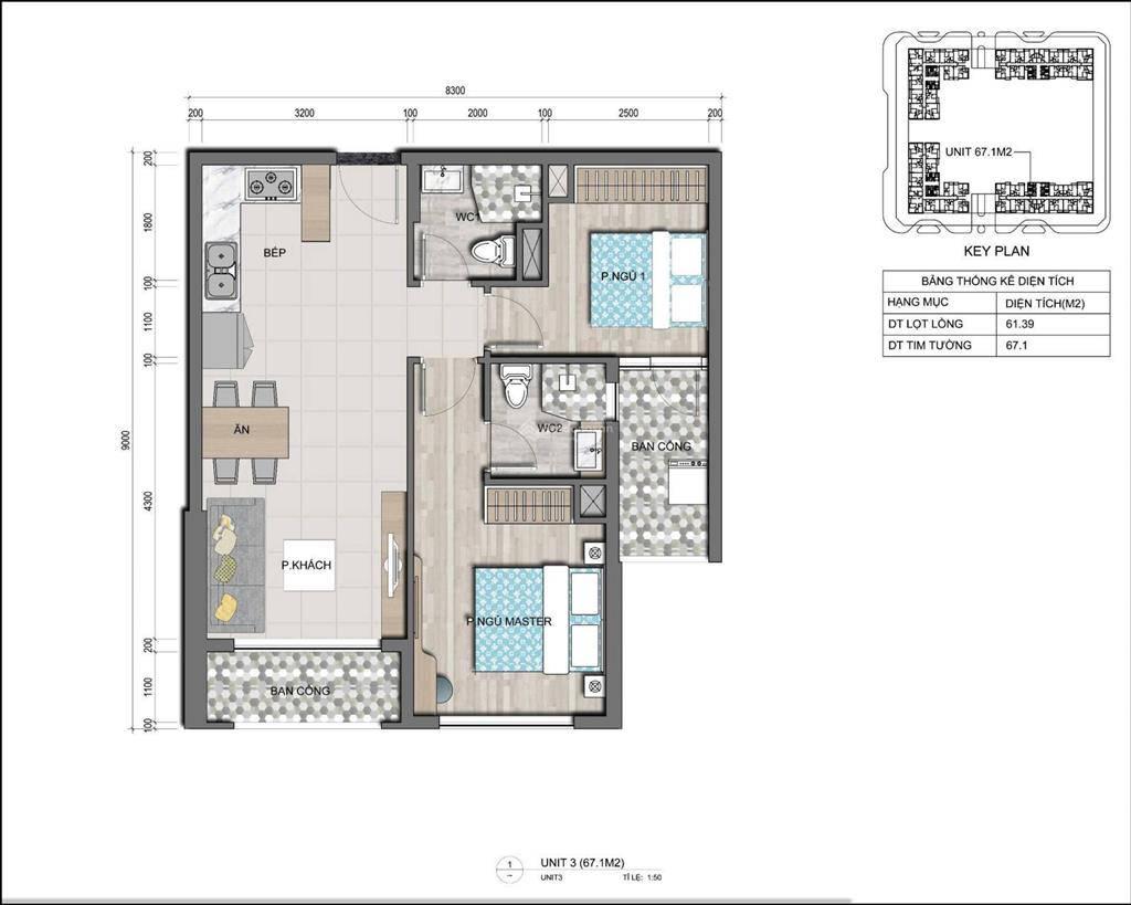 Rẻ nhất thị trường 2pn 2wc chỉ 6,150 tỷ có lô gia riêng view landmark victoria village