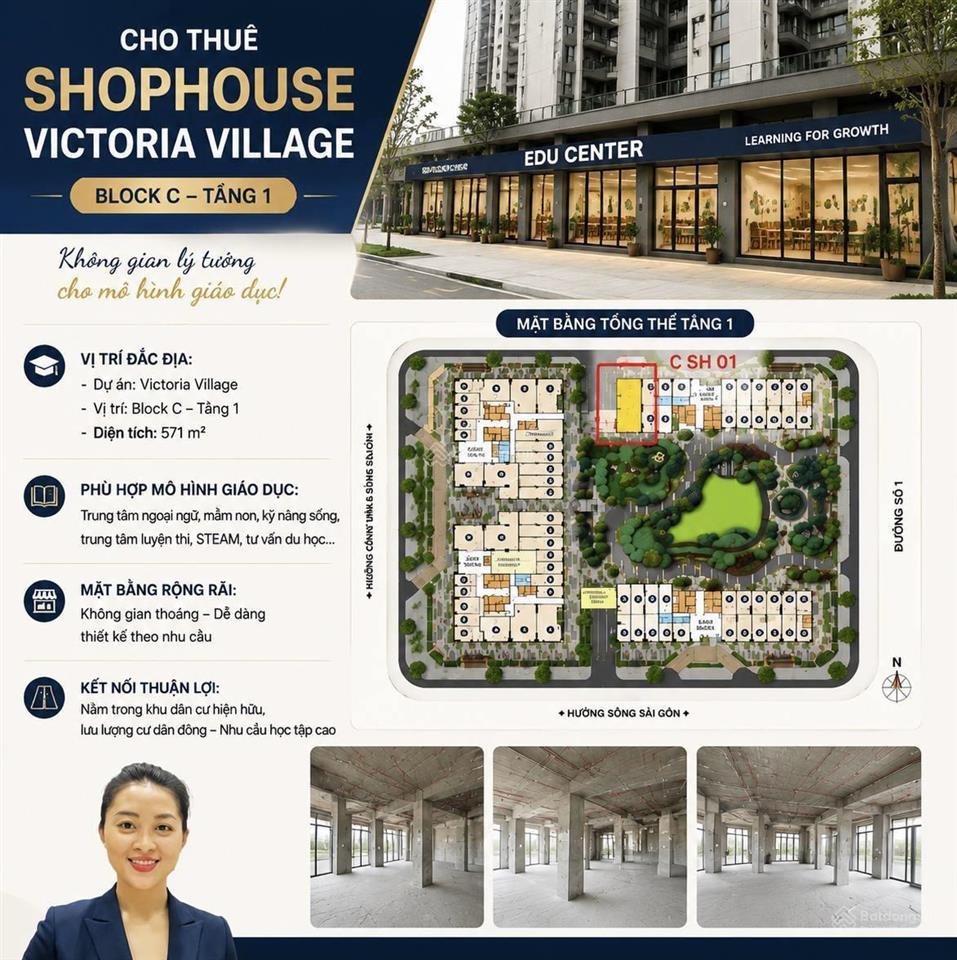 Chuyên bán shophouse 85m2 giá 16 tỷ có 2 tầng mặt tiền victoria village