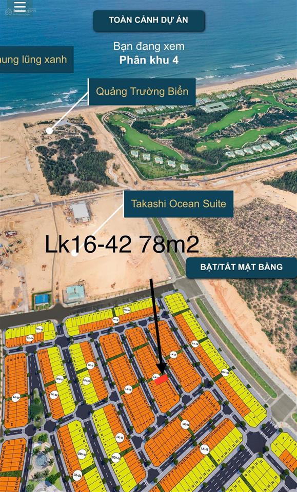 Bán lô 42lk16phân khu 4  nhơn hội  newcity