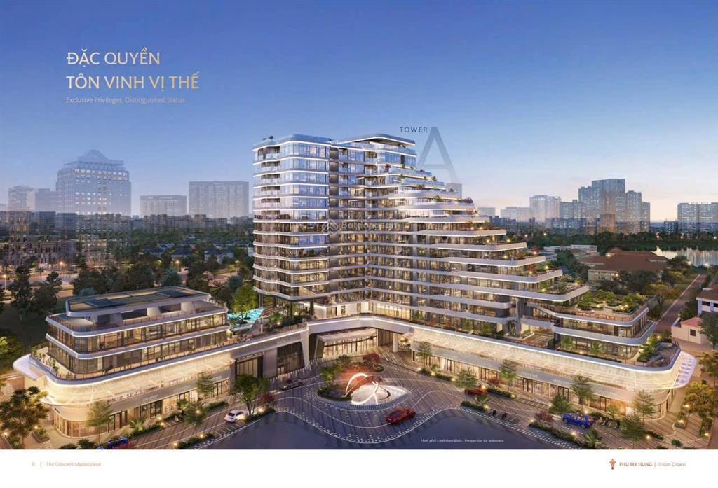 Phòng kinh doanh phú mỹ hưng chính thức giới thiệu căn hộ triton crown kiệt tác bên hồ bán nguyệt