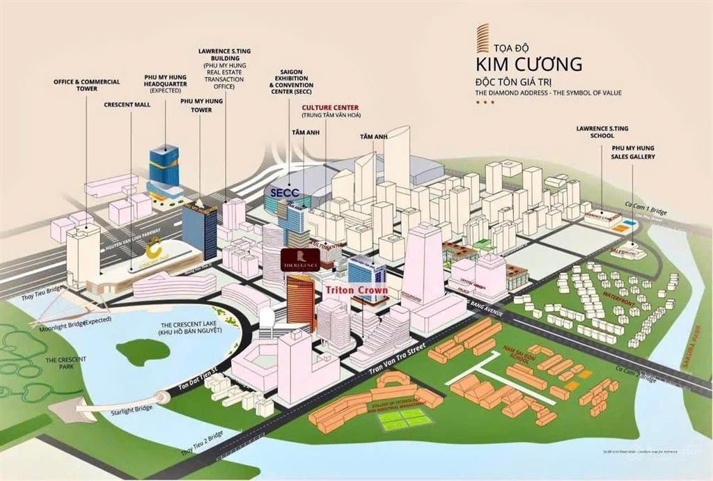 Phòng kinh doanh phú mỹ hưng chính thức giới thiệu căn hộ triton crown kiệt tác bên hồ bán nguyệt