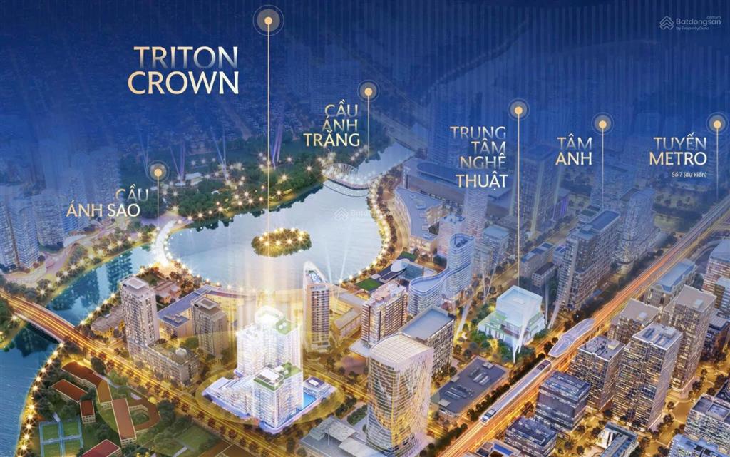 Phòng kinh doanh phú mỹ hưng chính thức giới thiệu căn hộ triton crown kiệt tác bên hồ bán nguyệt