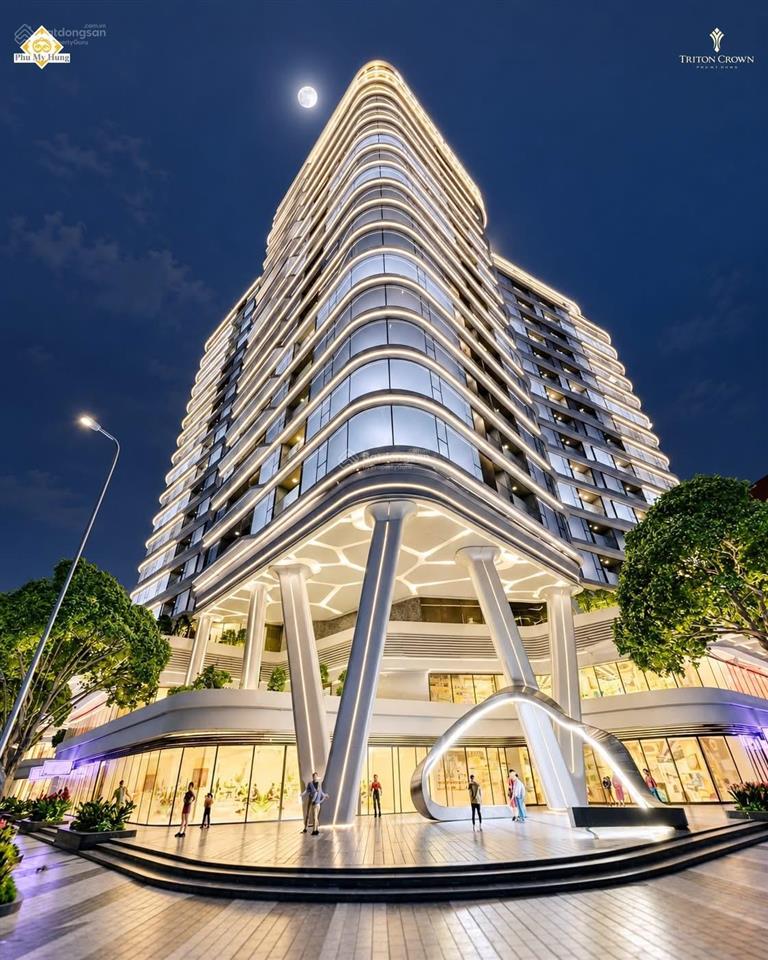 Phú mỹ hưng mở bán căn hộ hạng sang triton crown 4 phòng ngủ 225m2 view trực diện hồ bán nguyệt