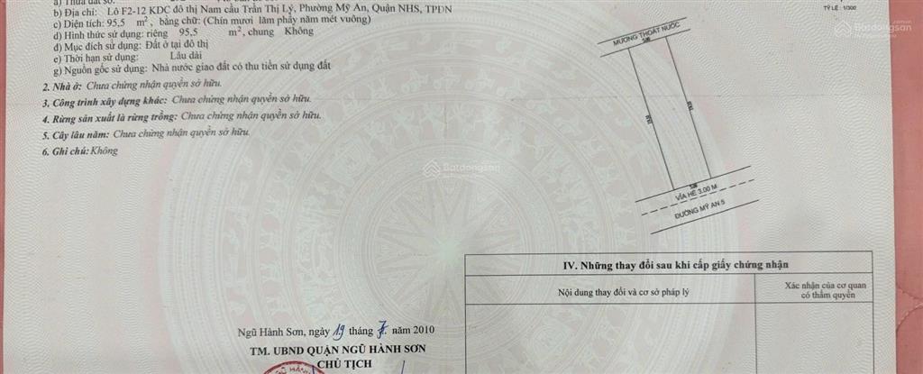 Bán lô đất đường mỹ an 5 sát sông hàn, khu mỹ an ngay khán đài pháo hoa