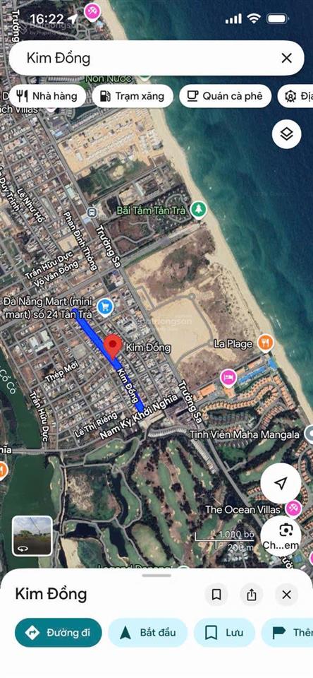 Bán lô đất đường 7m5 kim đồng khu biển tân trà, 161m2 giá tốt 8,8 tỷ
