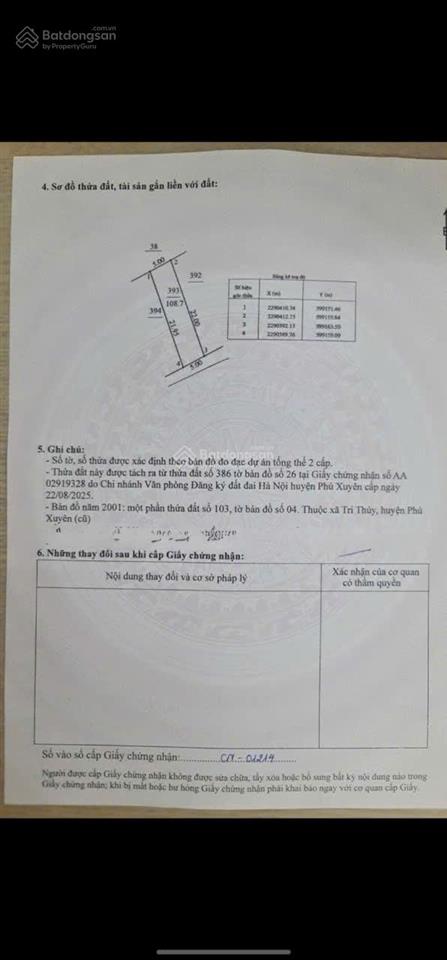 Chính chủ bán đất cực đẹp tại thôn nhân sơn, xã đại xuyên giá tham khảo tốt trong khu vực