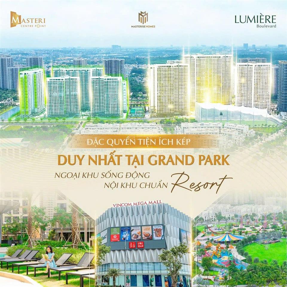 Bán căn hộ masteri centre point  căn góc 2pn 74m2  4,427 tỷ all in
