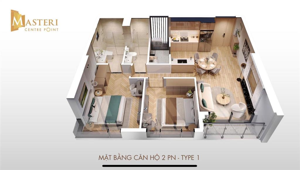 Bán căn hộ masteri centre point  căn góc 2pn 74m2  4,427 tỷ all in
