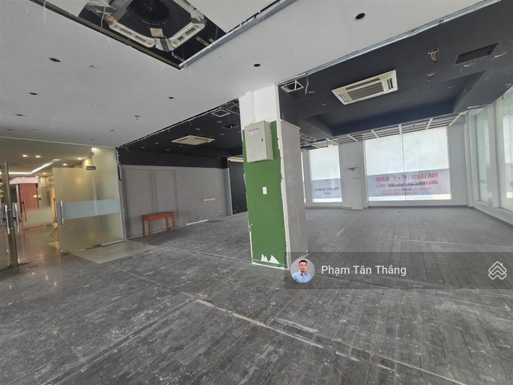 Cho thuê hơn 200m2 thông suốt mặt đường văn cao, hải phòng hợp làm văn phòng