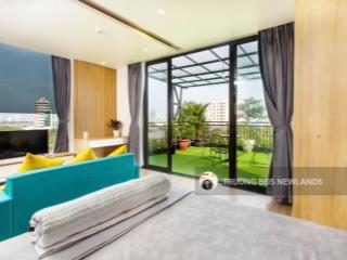 Cho thuê căn hộ sân vườn tầng 6 view cầu rồng 15 tr/tháng