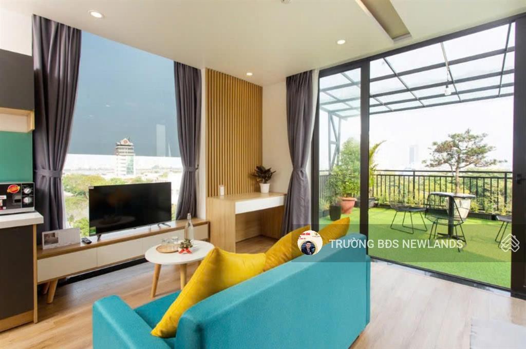 Cho thuê căn hộ sân vườn tầng 6 view cầu rồng 15 tr/tháng
