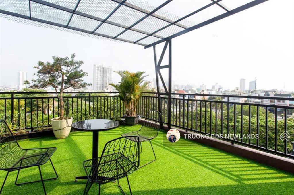 Cho thuê căn hộ sân vườn tầng 6 view cầu rồng 15 tr/tháng