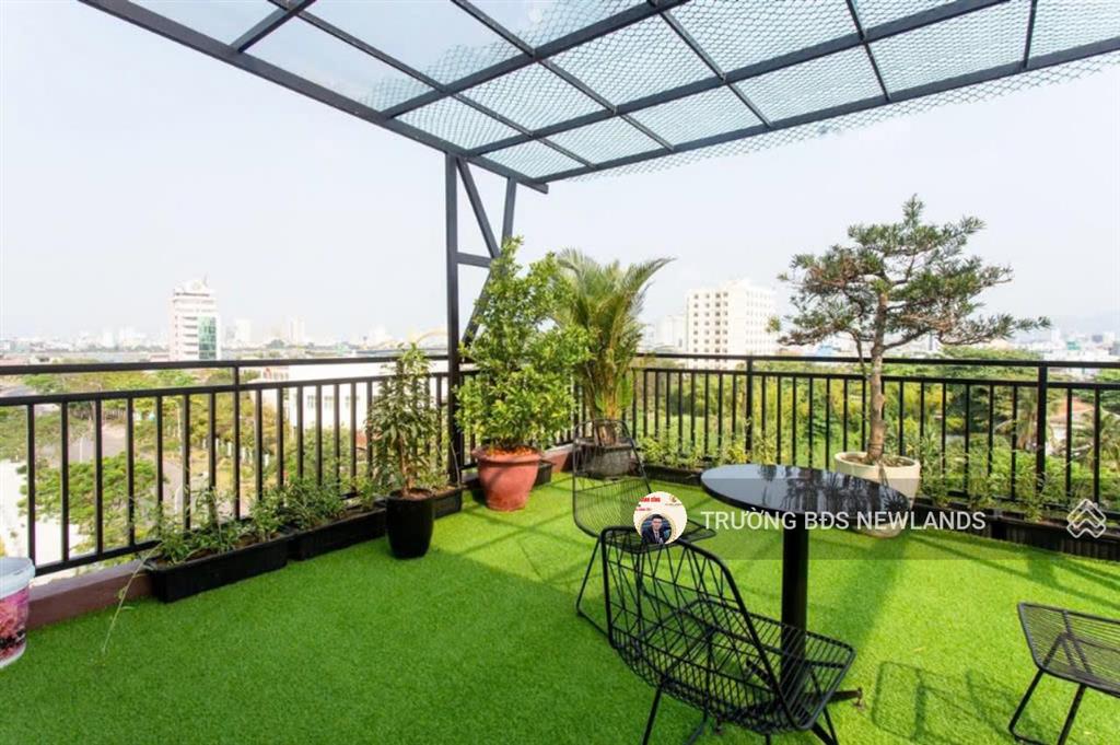 Cho thuê căn hộ sân vườn tầng 6 view cầu rồng 15 tr/tháng