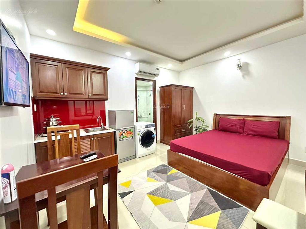 Ở liền! căn hộ cao cấp 30m2 full nội thất máy giặt riêng gần cv lê thị riêng
