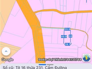 Cẩm đường 1100m (100) ont sát hương lộ 10 giá tốt nhất thị trường