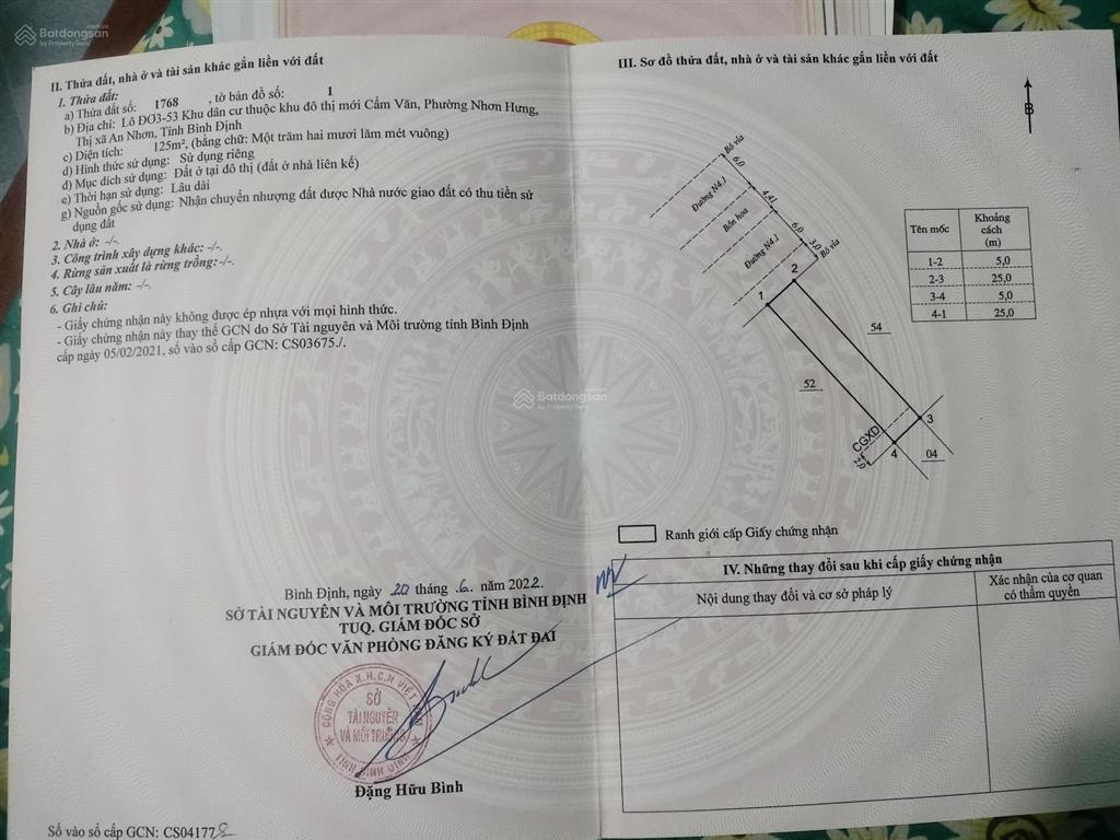 Bán đất chính chủ tại khu đô thị mới cẩm văn