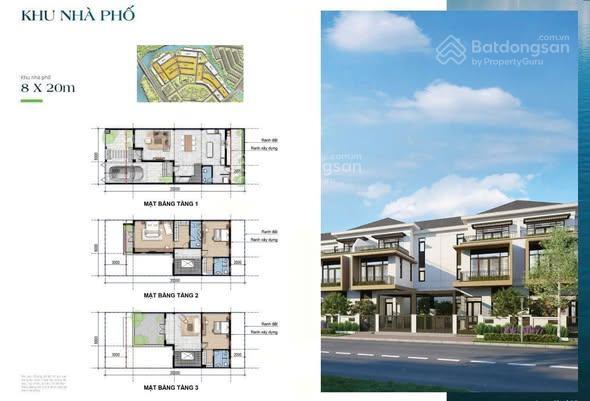Bán căn nhà phố khu the suite 8x20m gần clubhouse chuẩn bị ra sổ giá 8.3 tỷ