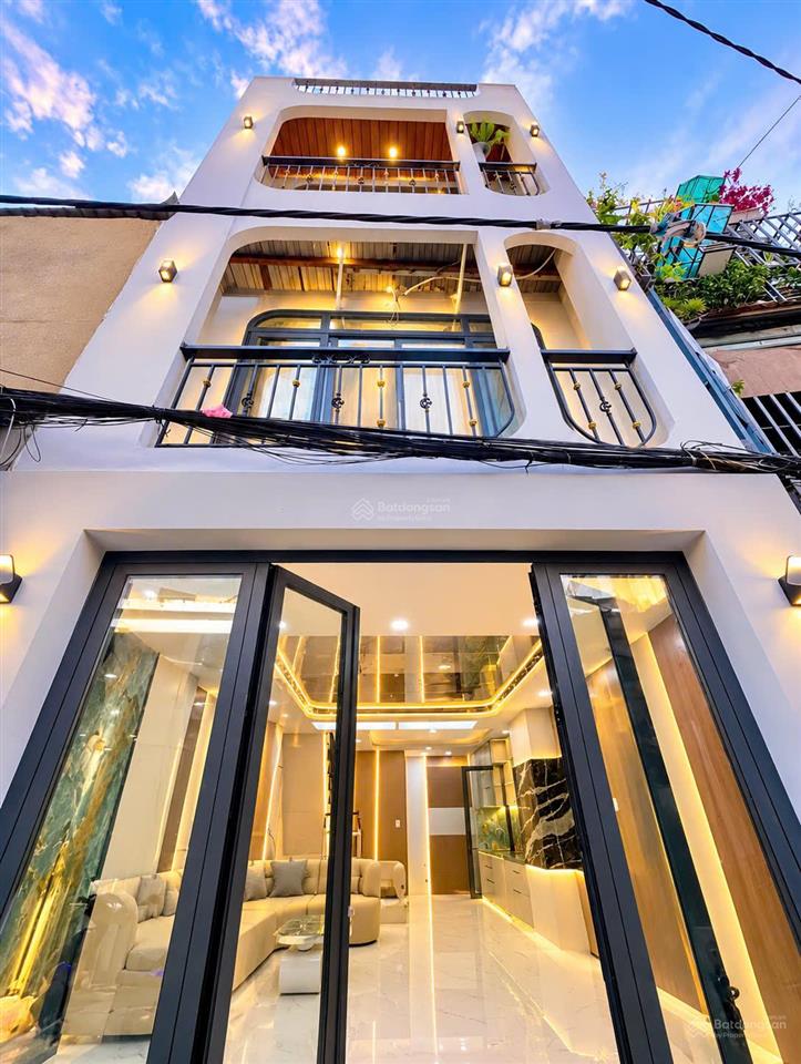 Nhà mới nội thất lung linh gần parc mall p4 q8, 4,1x10,5m, 3 tầng, 5pn, 6wc, sổ riêng 5,98 tỷ