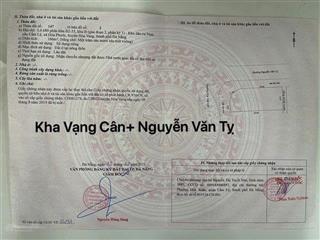 Cần bán góc 2mt đường kha vạn cân và nguyễn văn tỵ ( dt  166 m2 )  hoà xuân , đà nẵng .