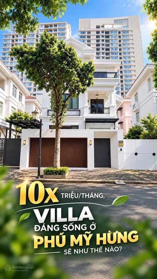 Cho thuê biệt thự đơn lập khu nam viên, phú mỹ hưng quận 7