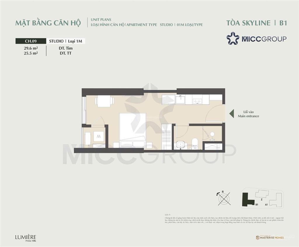 Studio lumiere giá vay tốt nhất đông nam view grand expo, hồ thiên nga, cầu tứ liên, tầng trung