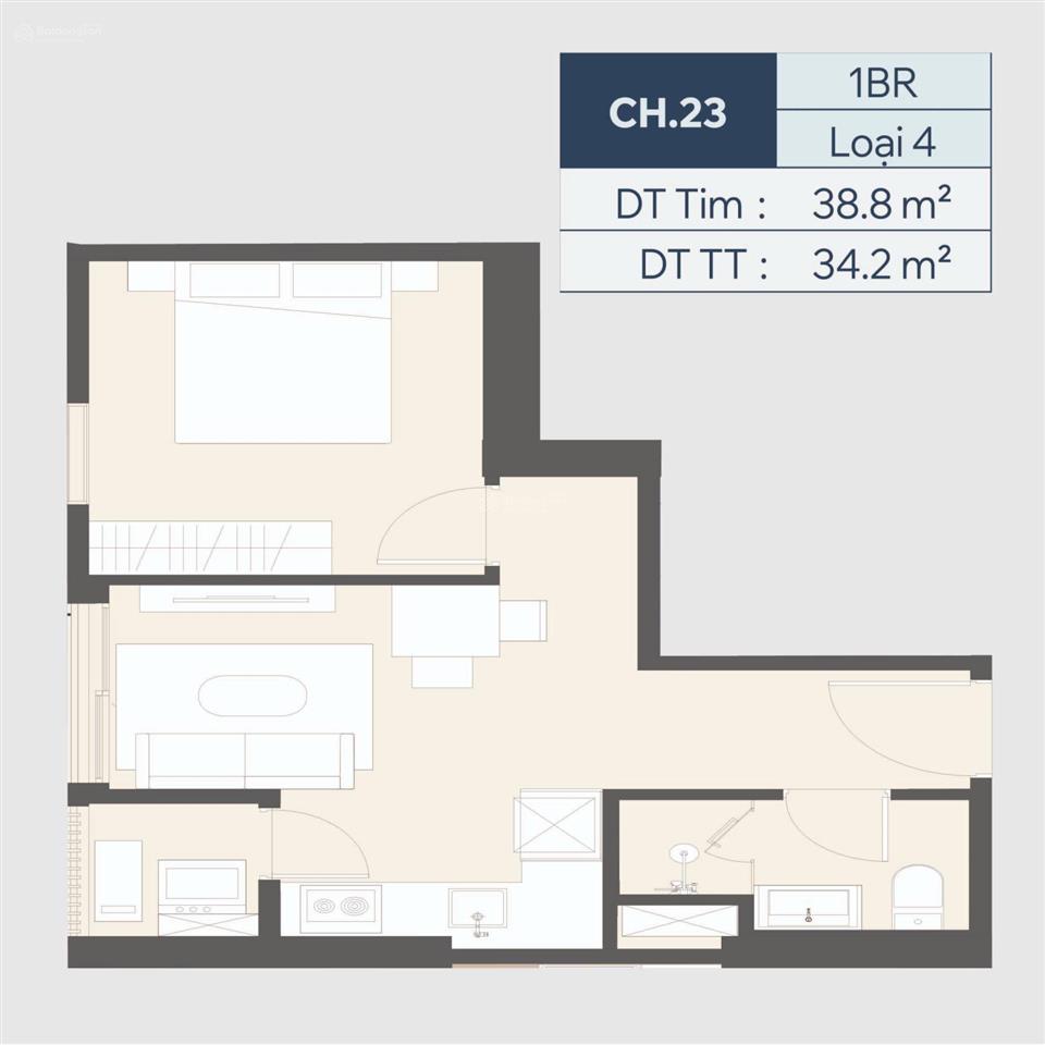 1 ngủ giá tốt masteri grand avenue vin cổ loa, tòa a2, view nội khu