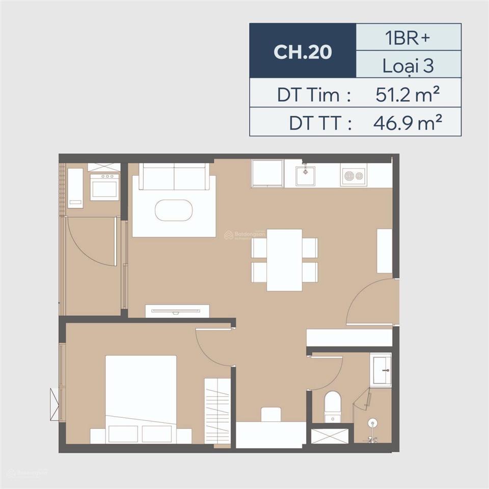 Chính chủ bán 1pn+1 đa năng masteri grand avenue giá tốt toà, tầng cao, hướng sông hồng