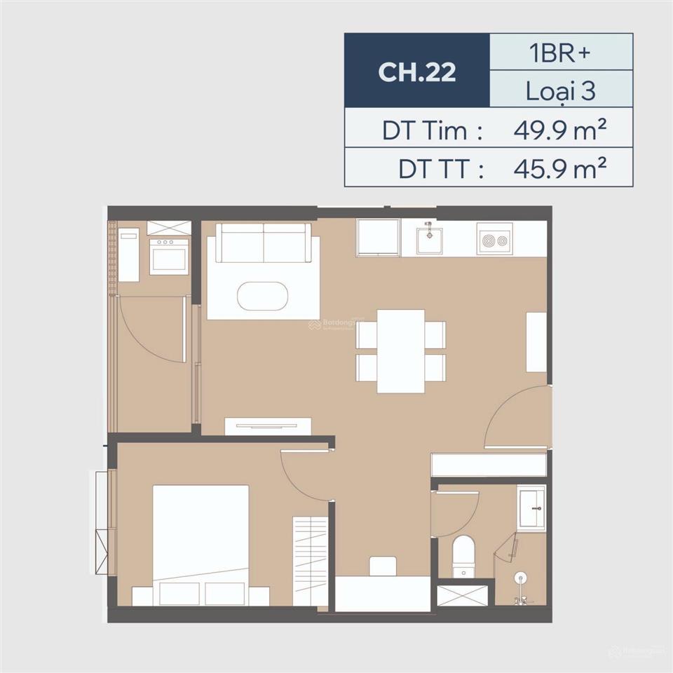 Chính chủ bán 1pn+1 đa năng masteri grand avenue giá tốt toà, tầng cao, hướng sông hồng