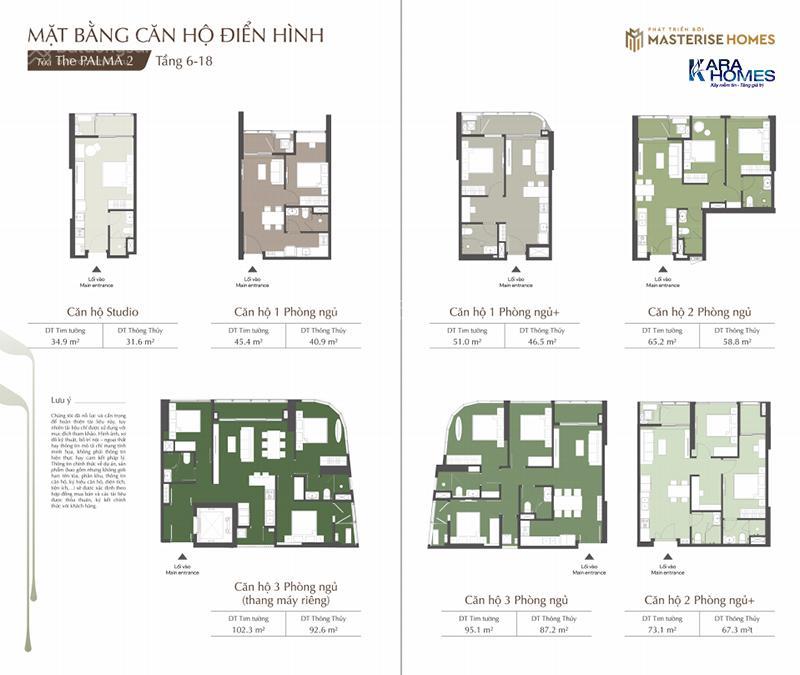Căn 2 phòng ngủ mua trực tiếp chủ đầu tư tầng trung view nội khu cực đẹp, miễn lãi đến tháng 7/2028