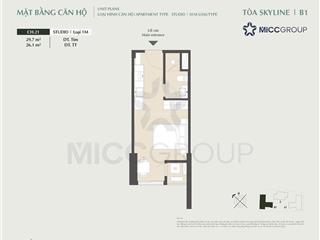 Chính chủ bán nhanh studio mềm nhất tòa lumière prime hills, tầng cao, hướng tây bắc, nhìn nội khu