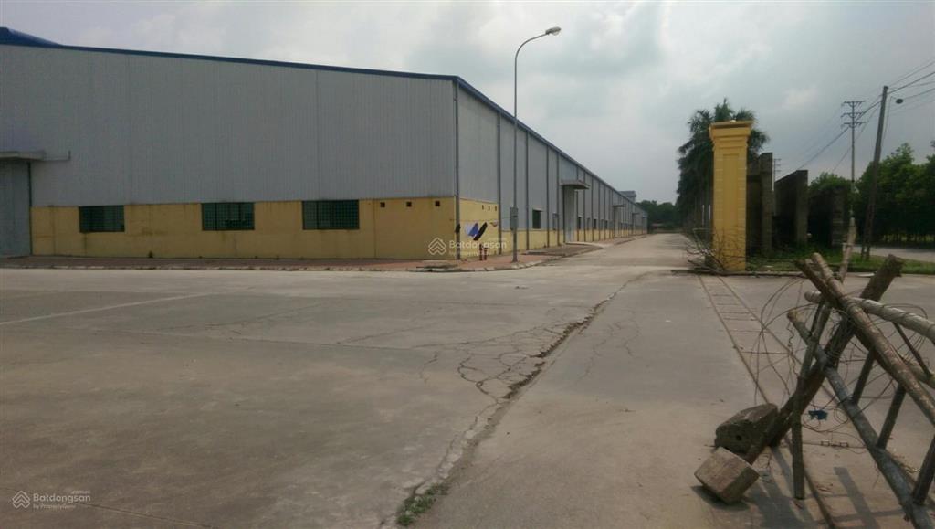 Cho thuê kho  xưởng. dt 150.000m2, có thể ngăn nhỏ dt từ 500m2 trở lên tại hải dương