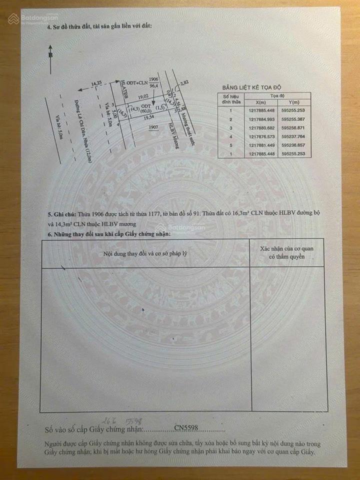 Bán đất mặt tiền kinh doanh lê chí dân, tp thủ dầu một, mt 5m, kinh doanh đa ngành