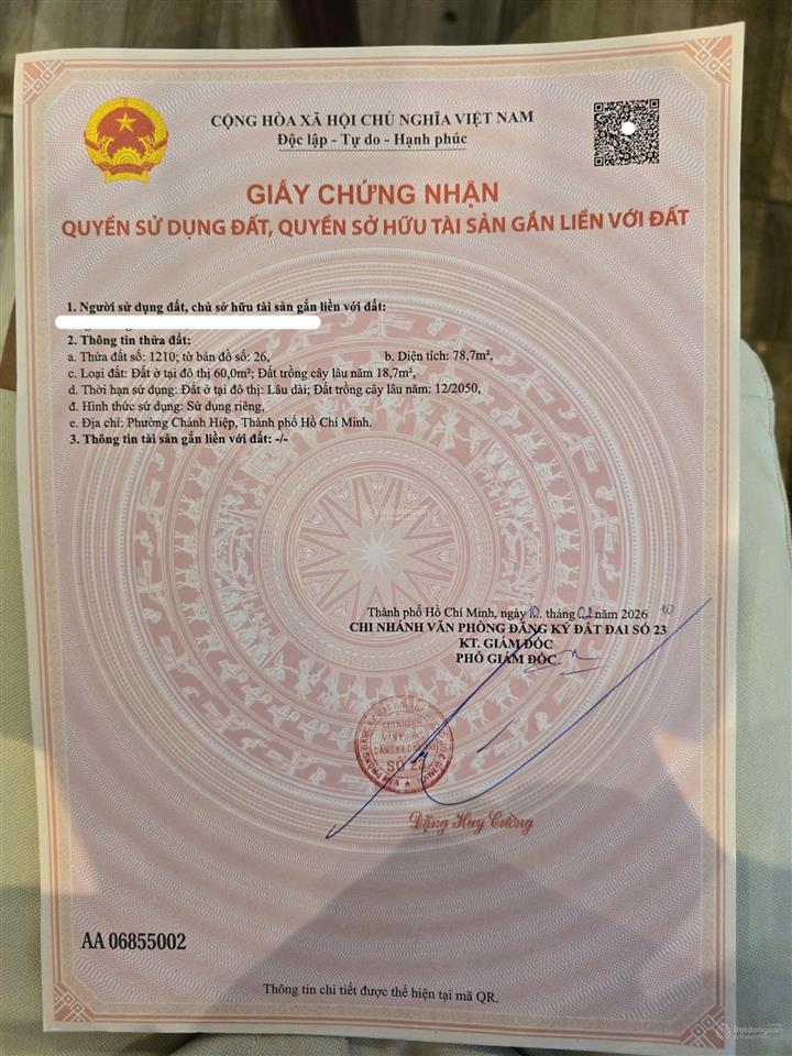 Đất định hòa 4,5m x 18m đường ô tô tránh nhau cơ hội đầu tư sát trung tâm tp mới, giá chỉ 1,888 tỷ