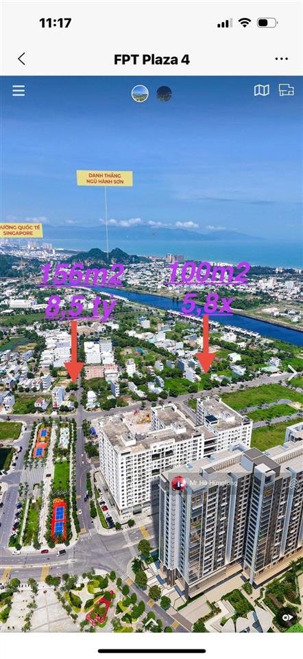 Bán lô đất đường nguyễn quý anh, ngũ hành sơn, đà nẵng, giá 5 tỷ 620 tr
