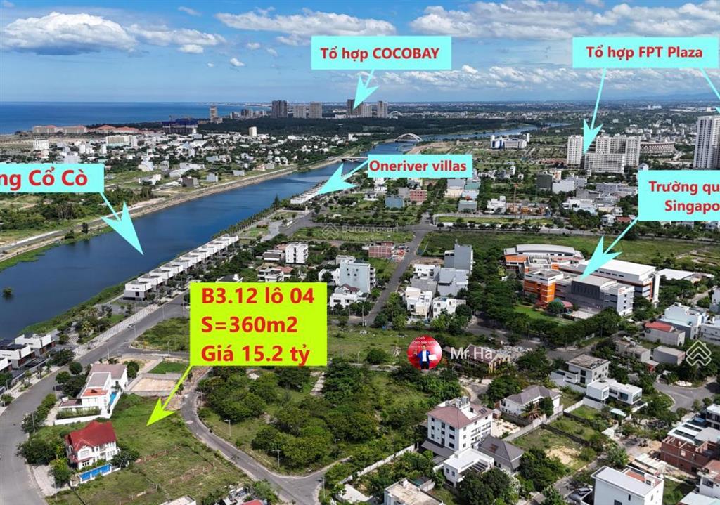Bán lô biệt thự phú mỹ an, đường vùng trung 1, ngũ hành sơn, dt 362,3m2