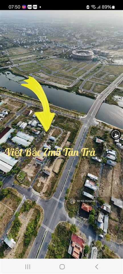 Cần bán lô đất đường việt bắc 7.5m sát sông