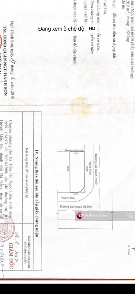 Bán lô góc võ văn đồng + bùi quốc khái  kdc tân trà