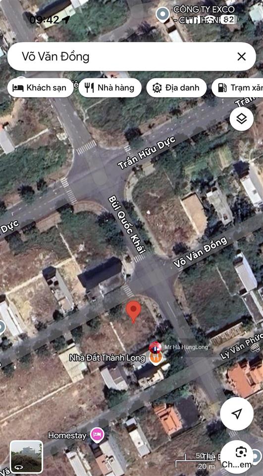 Bán lô góc võ văn đồng + bùi quốc khái  kdc tân trà