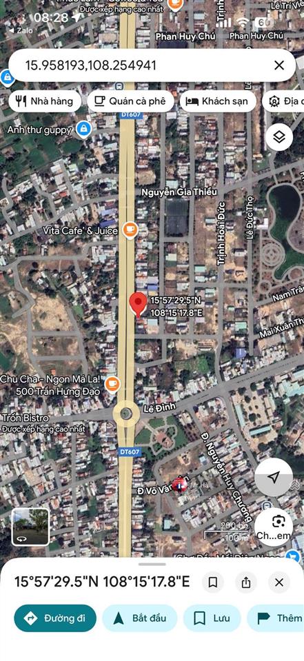 Bán lô đất mặt tiền trần hưng đạo, điện bàn đông, tp đà nẵng, dt 147m2