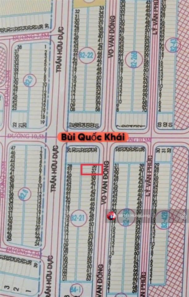 Bán lô đất đẹp võ văn đồng ngũ hành sơn, đà nẵng,dt 98,5m2 hướng nam