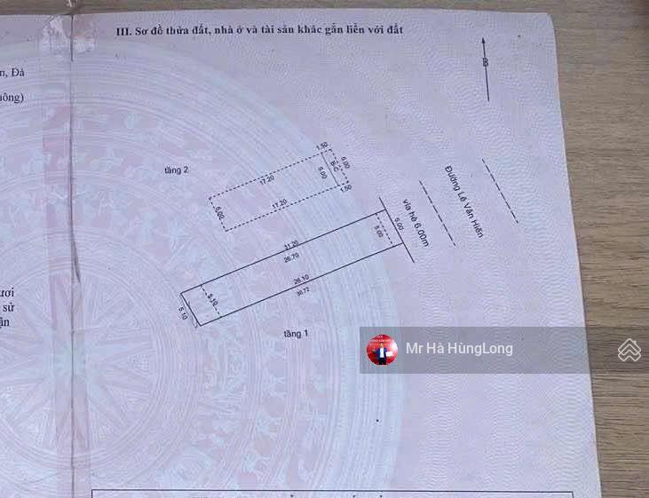 Bán đất tặng nhà 2 tầng đường lê văn hiến, ngũ hành sơn, đà nẵng
