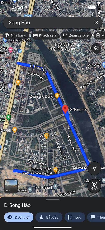 Bán đất đường song hào, khu đô thị phú mỹ an, dt 300m2