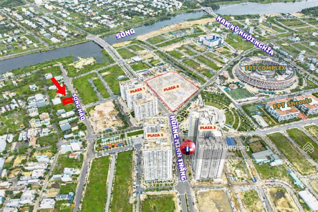 Bán đất đường song hào, khu đô thị phú mỹ an, dt 300m2