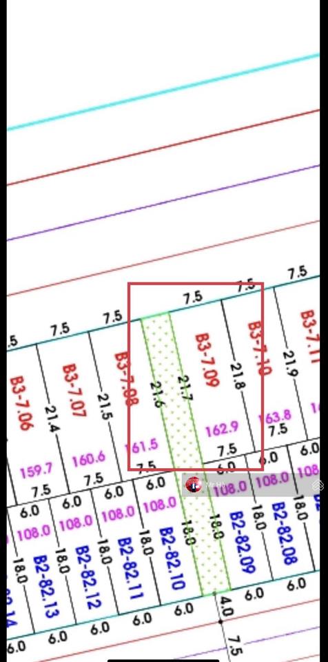 Đường song hào rộng 15m lề rộng 7.5m