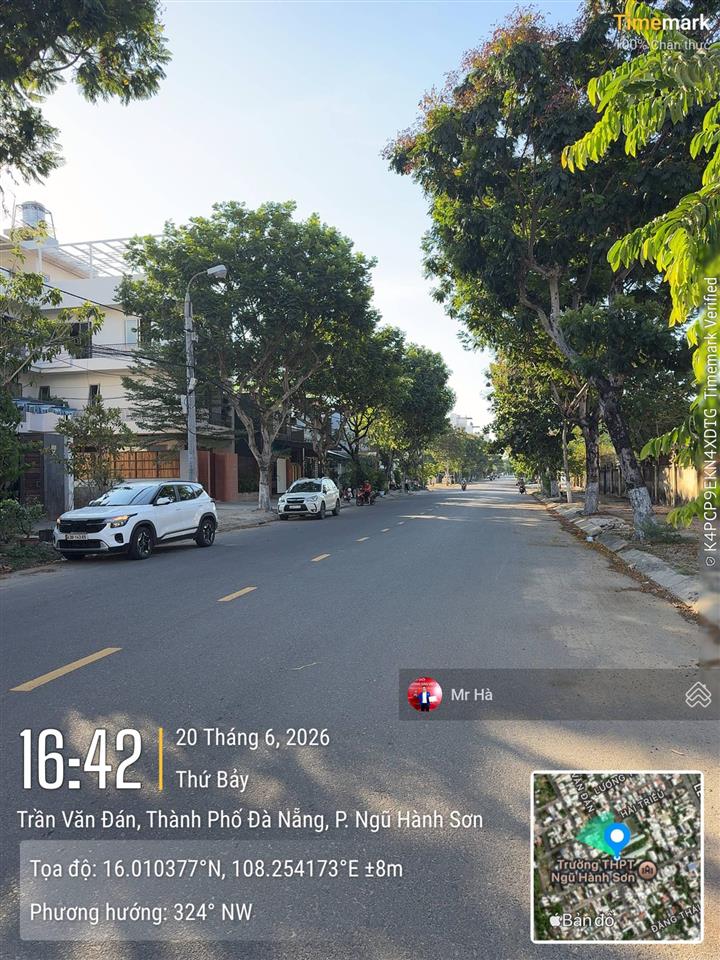Cần bán lô đất đường trần văn đán, hoà hải, ngũ hành sơn, đà nẵng, dt 100m2